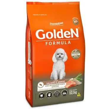 Ração Golden Fórmula Cães Adultos Raças Pequenas Salmão e Arroz 10,1 kg