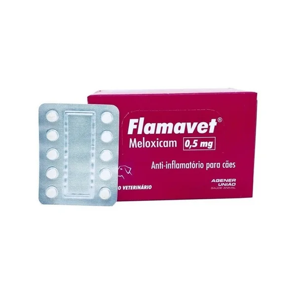 Anti-inflamatório Flamavet 0,5 mg blister com 10 comprimidos