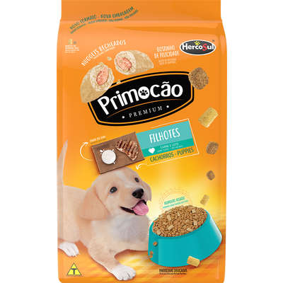 Ração Primocão Cão Filhote Carne e Leite 20kg