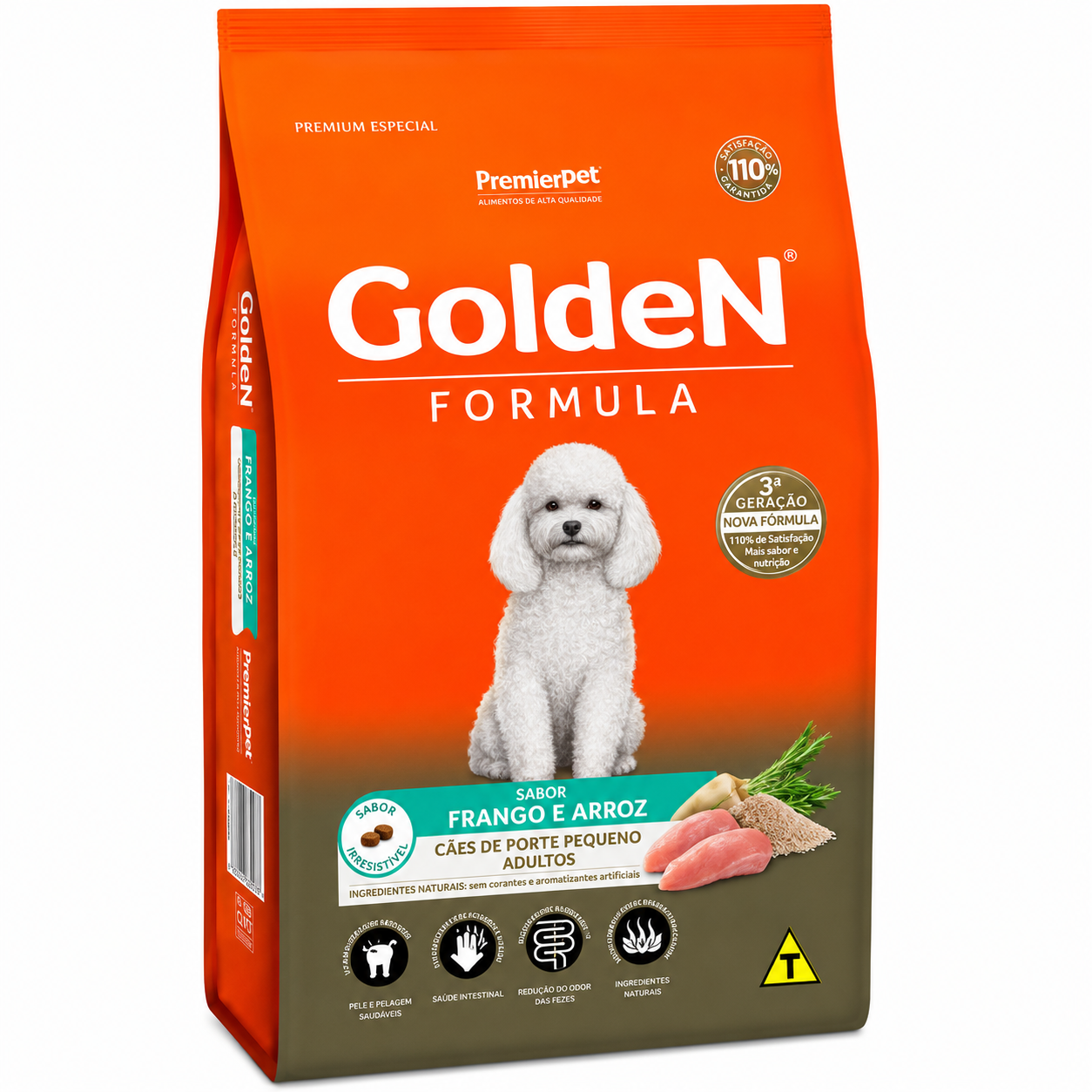 Ração Golden Fórmula Cães Adultos Raças Pequenas Frango e Arroz Mini Bits 10,1 kg