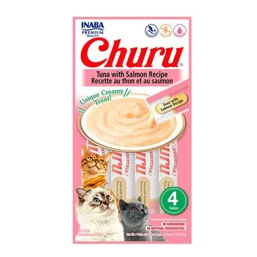 Petisco Churu Atum e Salmão para Gatos (4x14g) 56g
